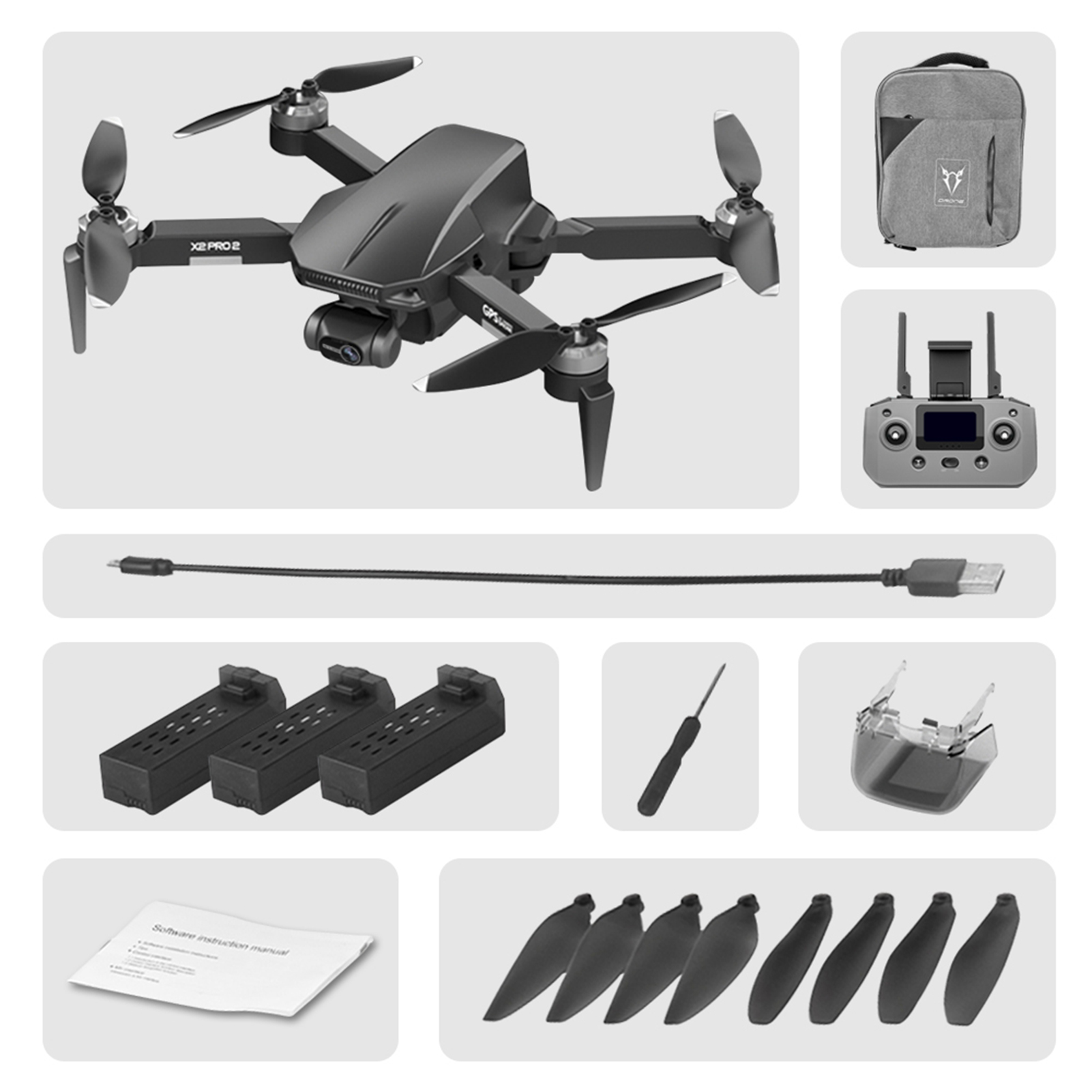 MEGAWHEELS X2-PRO3 5G GPS Brushless Drone