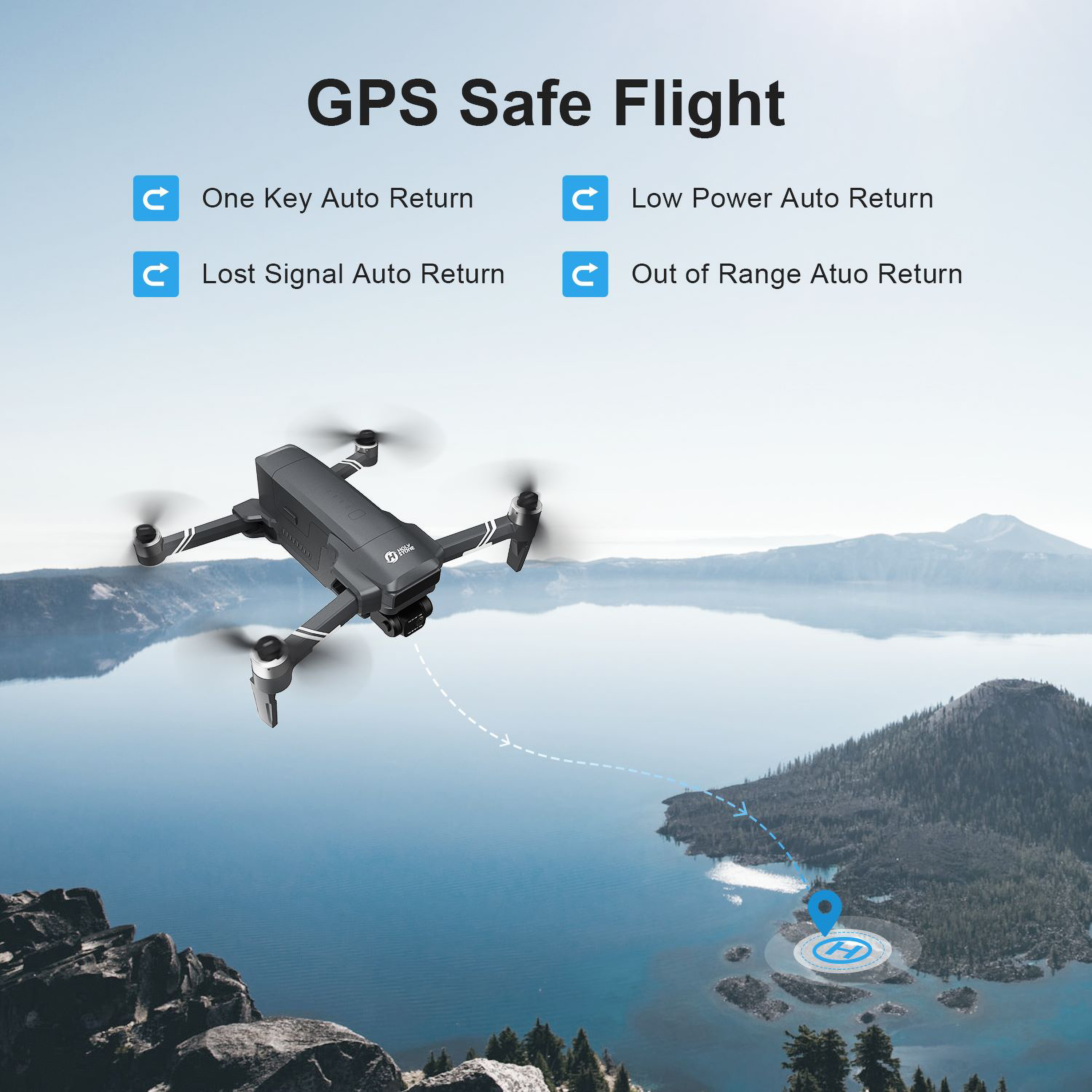 Holy Stone GPS Drone with 4K Camera & Gimbal