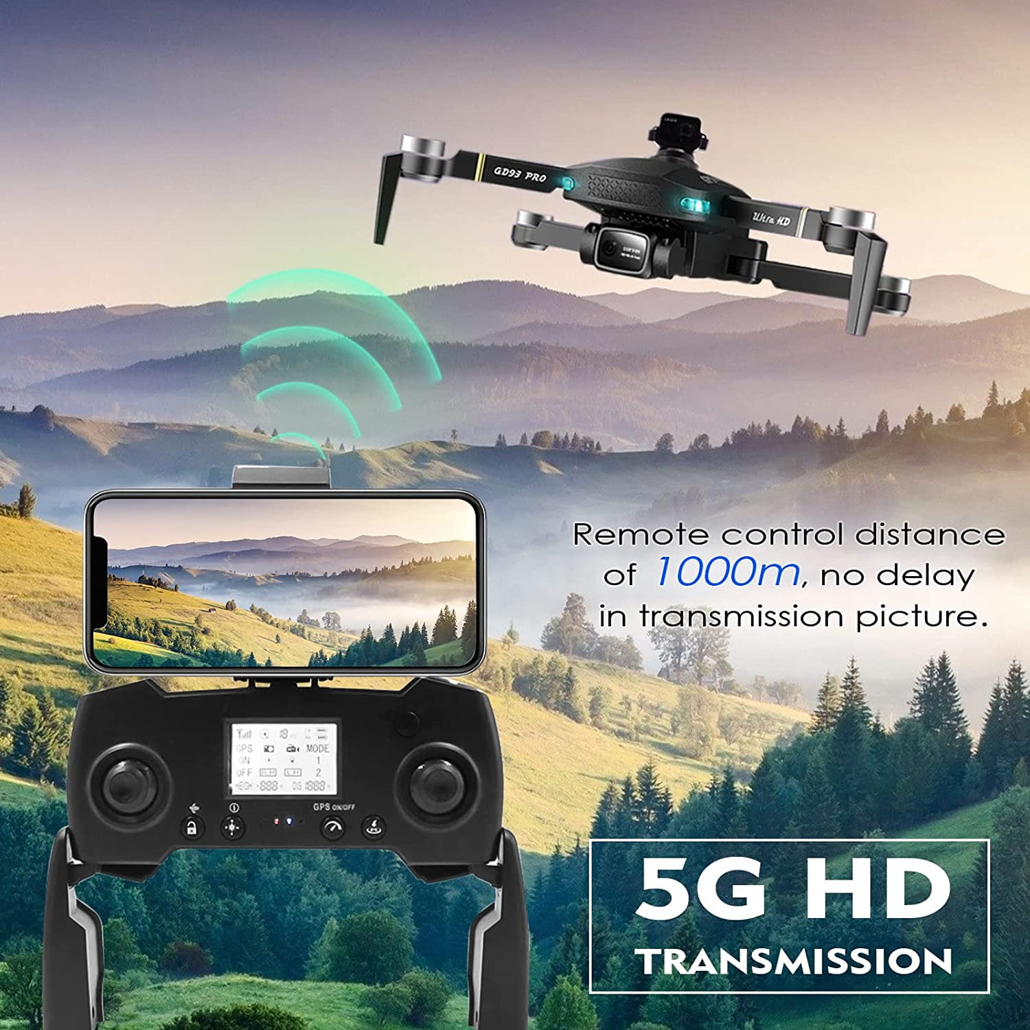 Foldable 6K GPS Drone with Gimbal