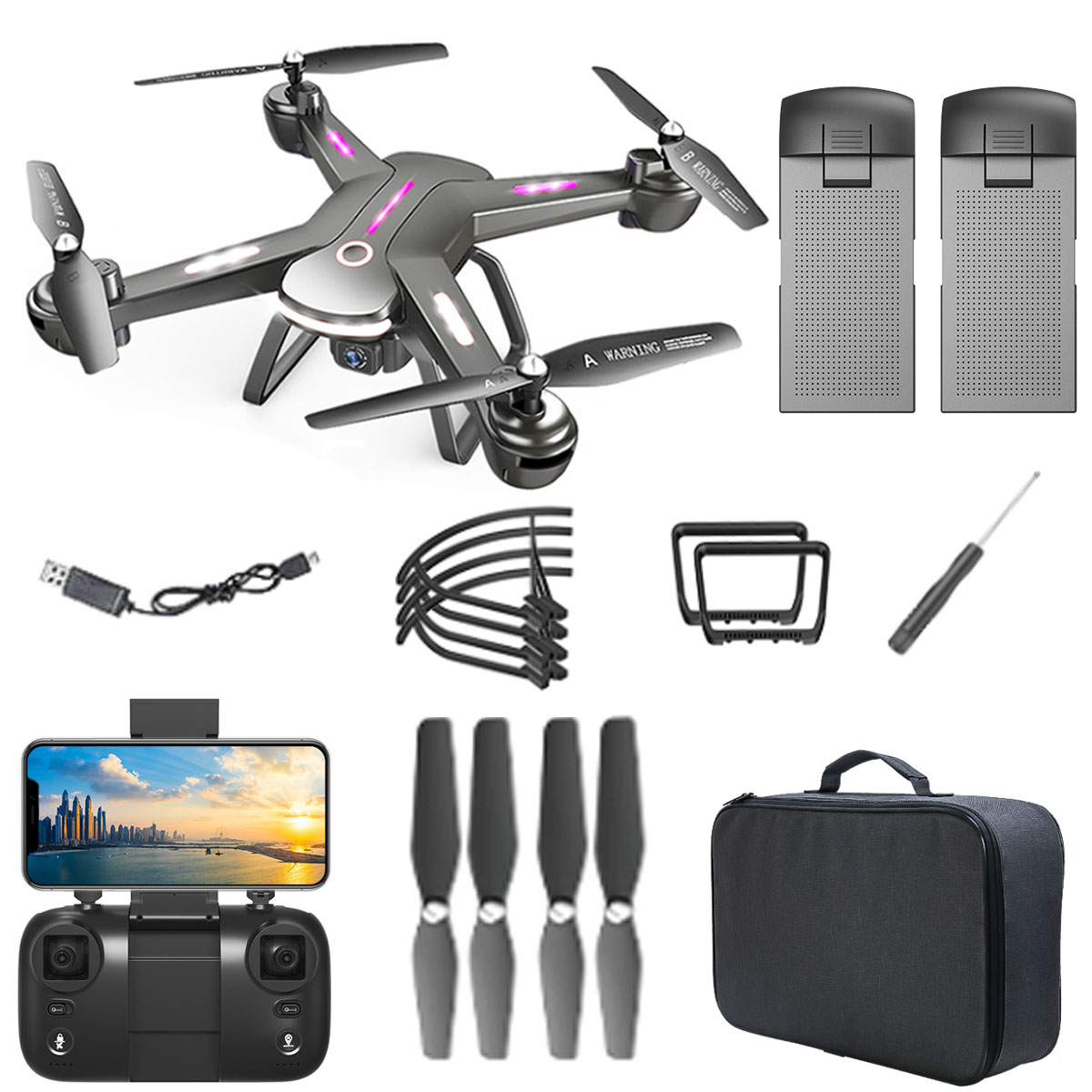 4K GPS Drone with Auto Return for Adults