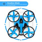Beginner's Blue Mini RC Quadcopter Helicopter Toy