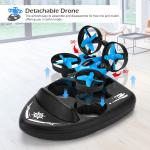 Beginner's Blue Mini RC Quadcopter Helicopter Toy