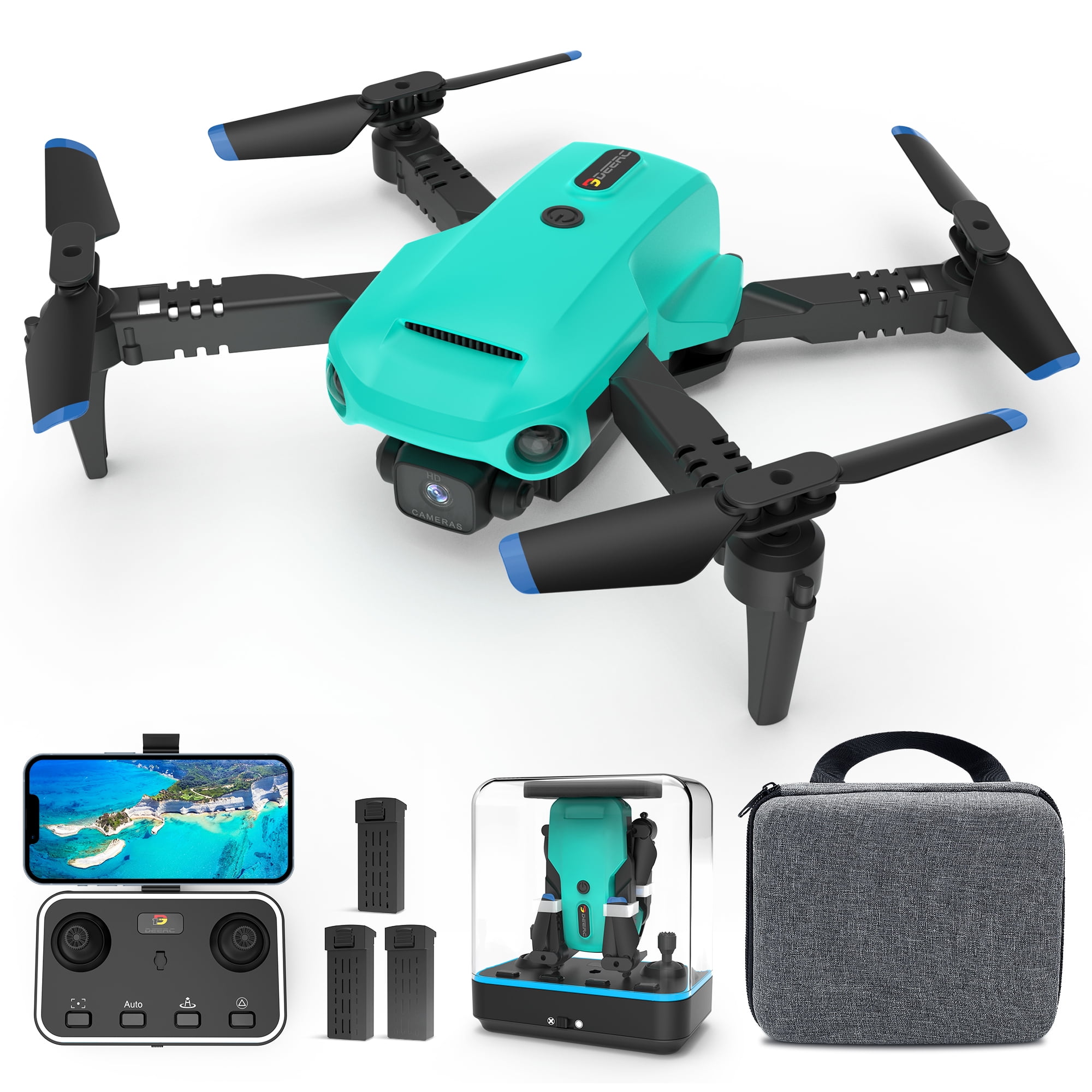 DEERC FPV RC Drone with Camera and Sensors