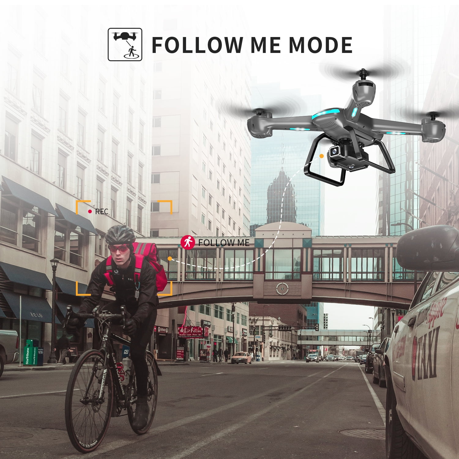 4K GPS Drone with Auto Return for Adults