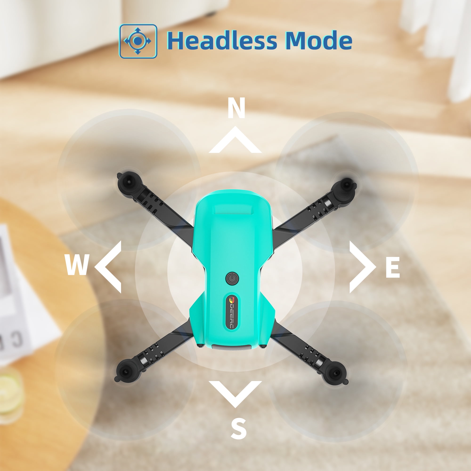 DEERC FPV RC Drone with Camera and Sensors