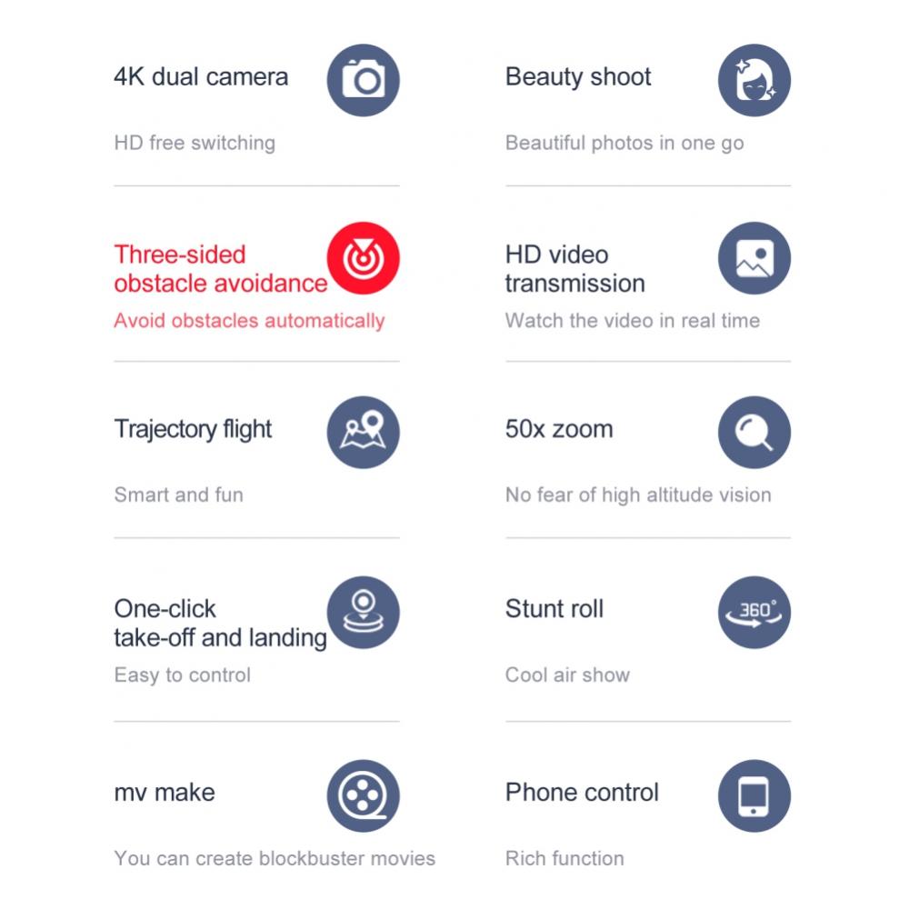 Foldable GPS Quadcopter with Double 4k Camera