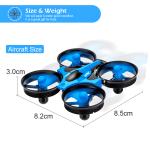 Beginner's Blue Mini RC Quadcopter Helicopter Toy