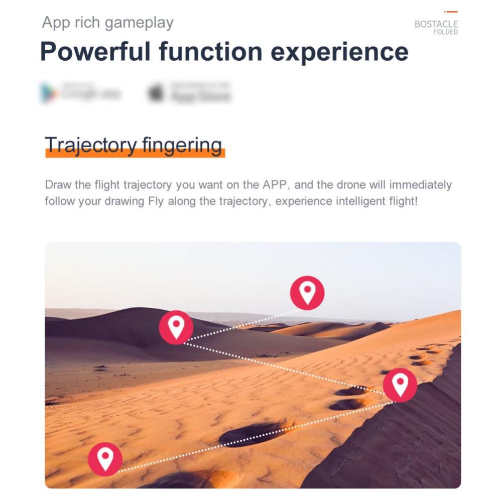 Foldable GPS Quadcopter with Double 4k Camera