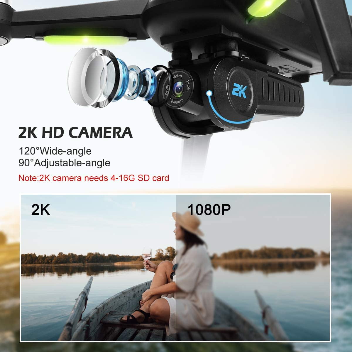 JJRC X5 2K HD Camera GPS Drone