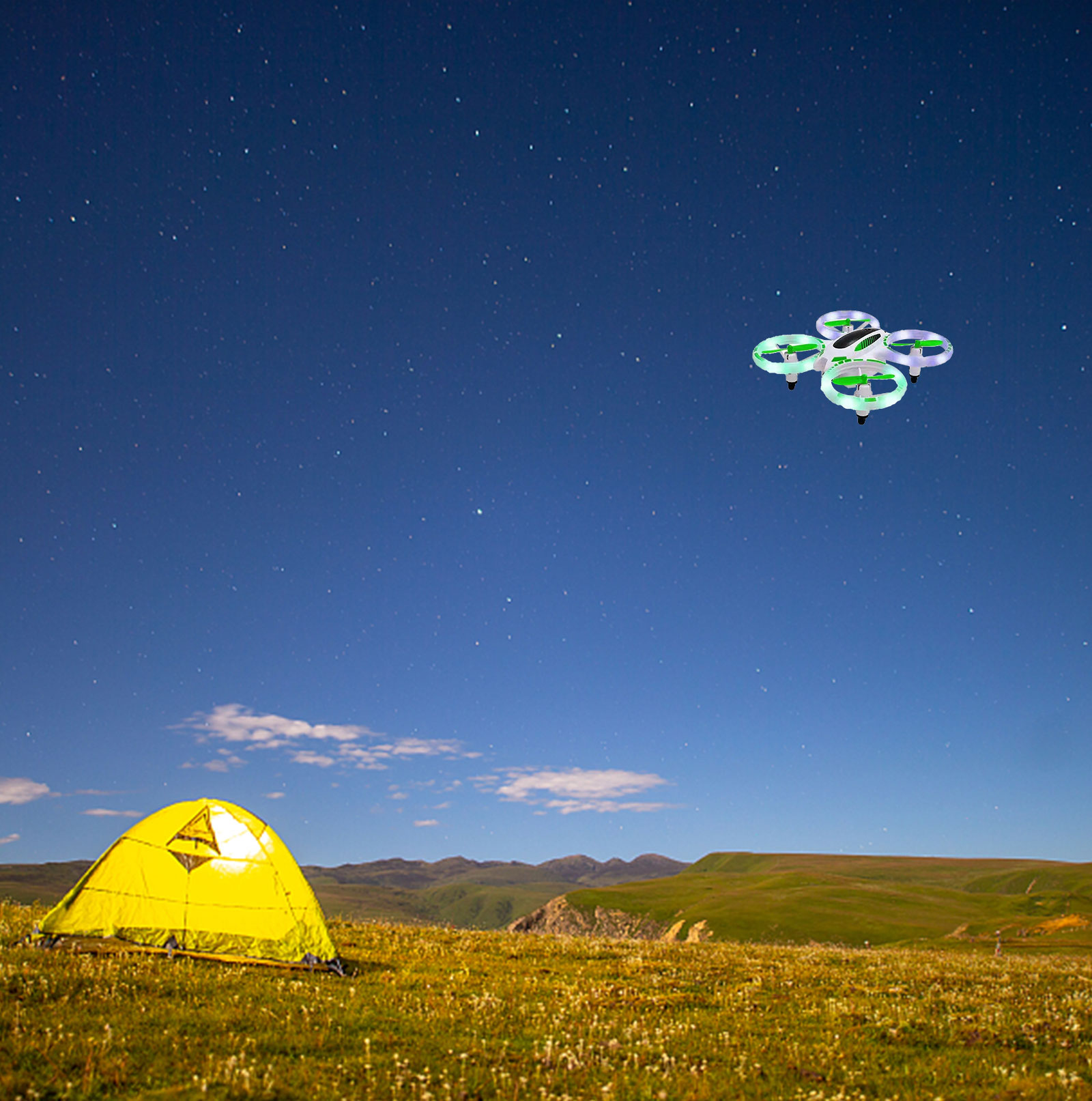 Glow Up Mini Stunt Drone with LED Lights