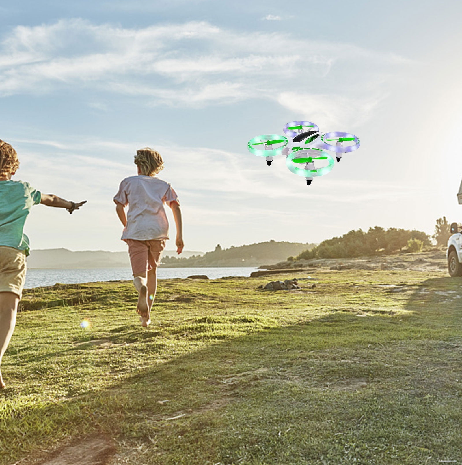 Glow Up Mini Stunt Drone with LED Lights