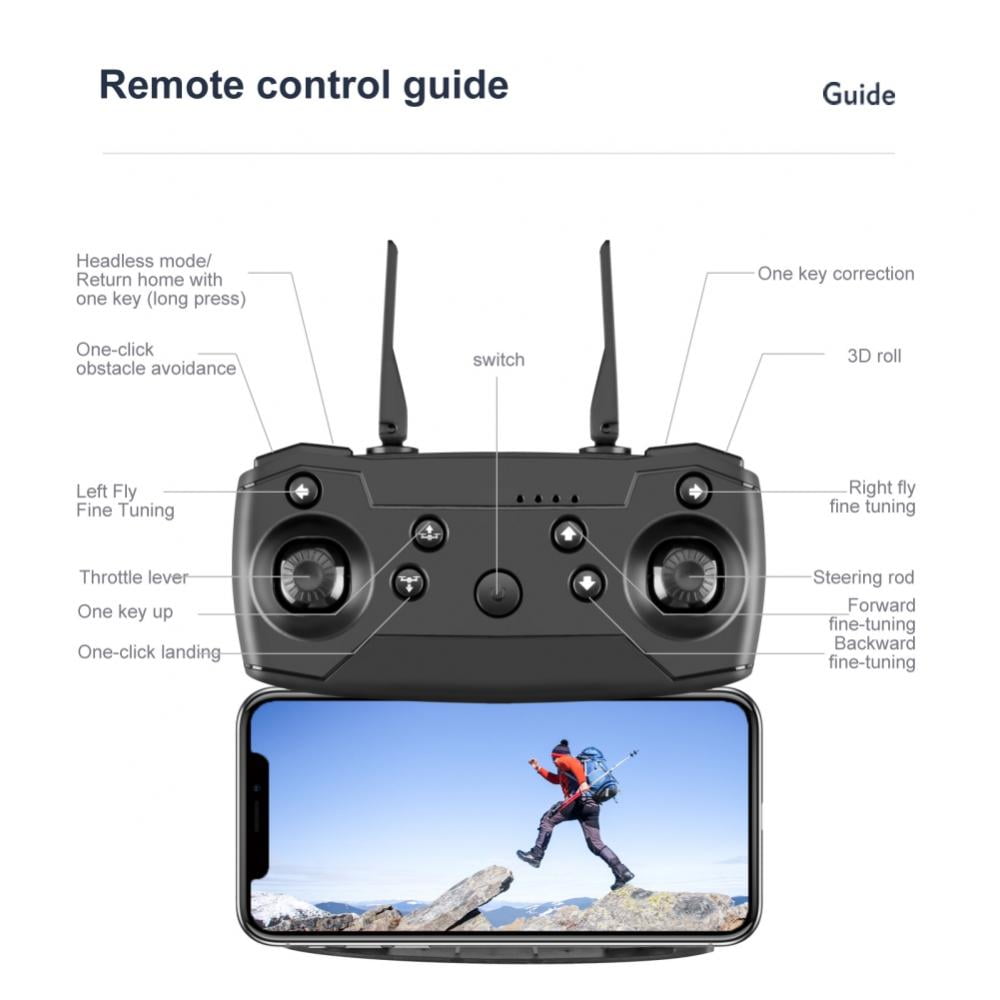 Foldable GPS Quadcopter with Double 4k Camera