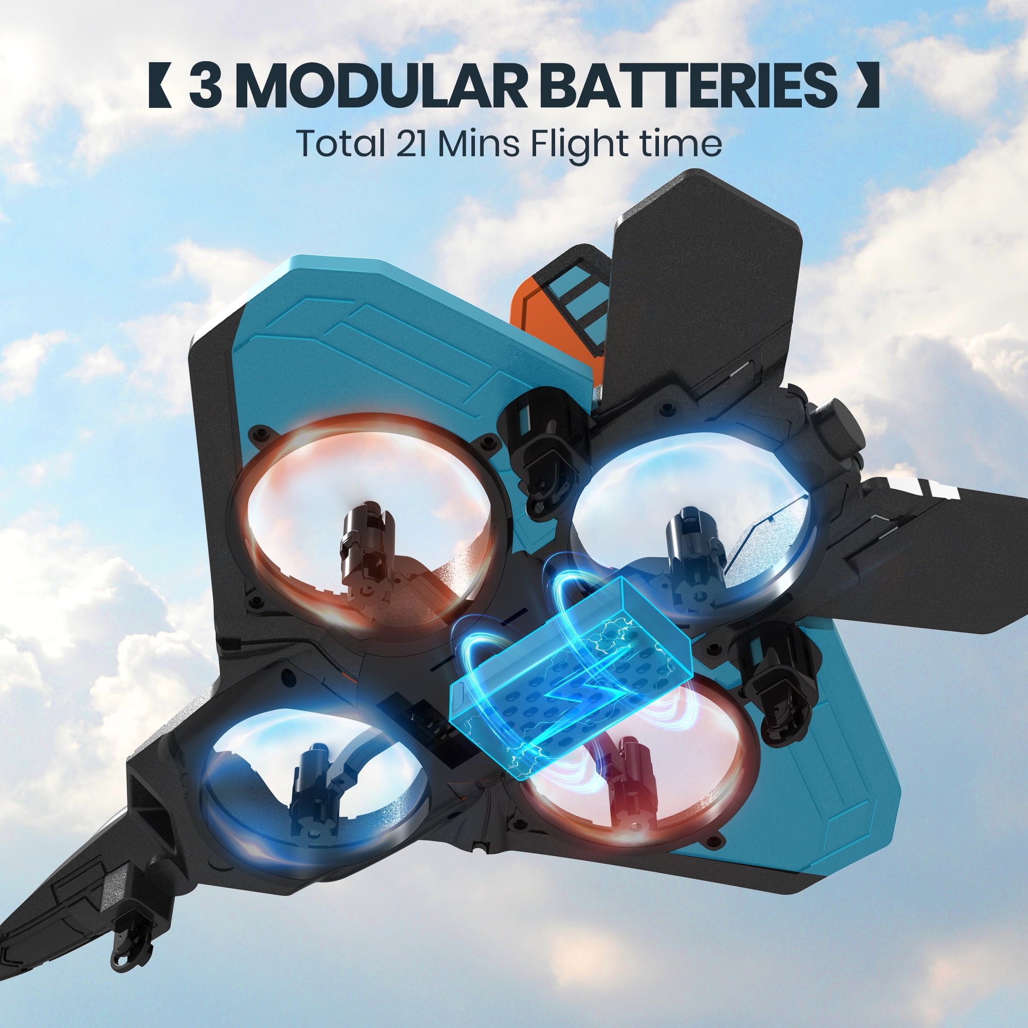 Kids' DEERC Mini Stunt Drone - Lightweight & Headless Mode
