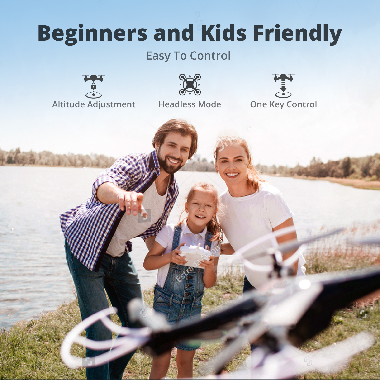 Dragon Touch DF01 Foldable Drone - 1080P Camera