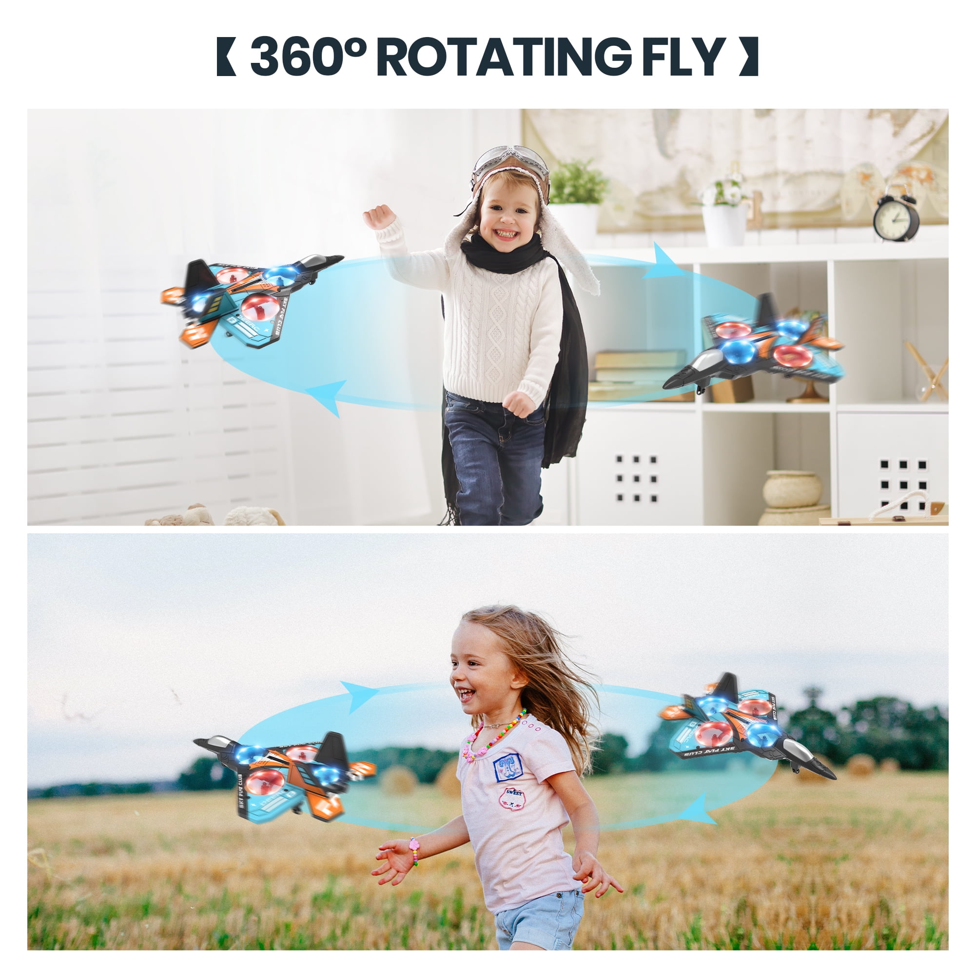 Kids' DEERC Mini Stunt Drone - Lightweight & Headless Mode