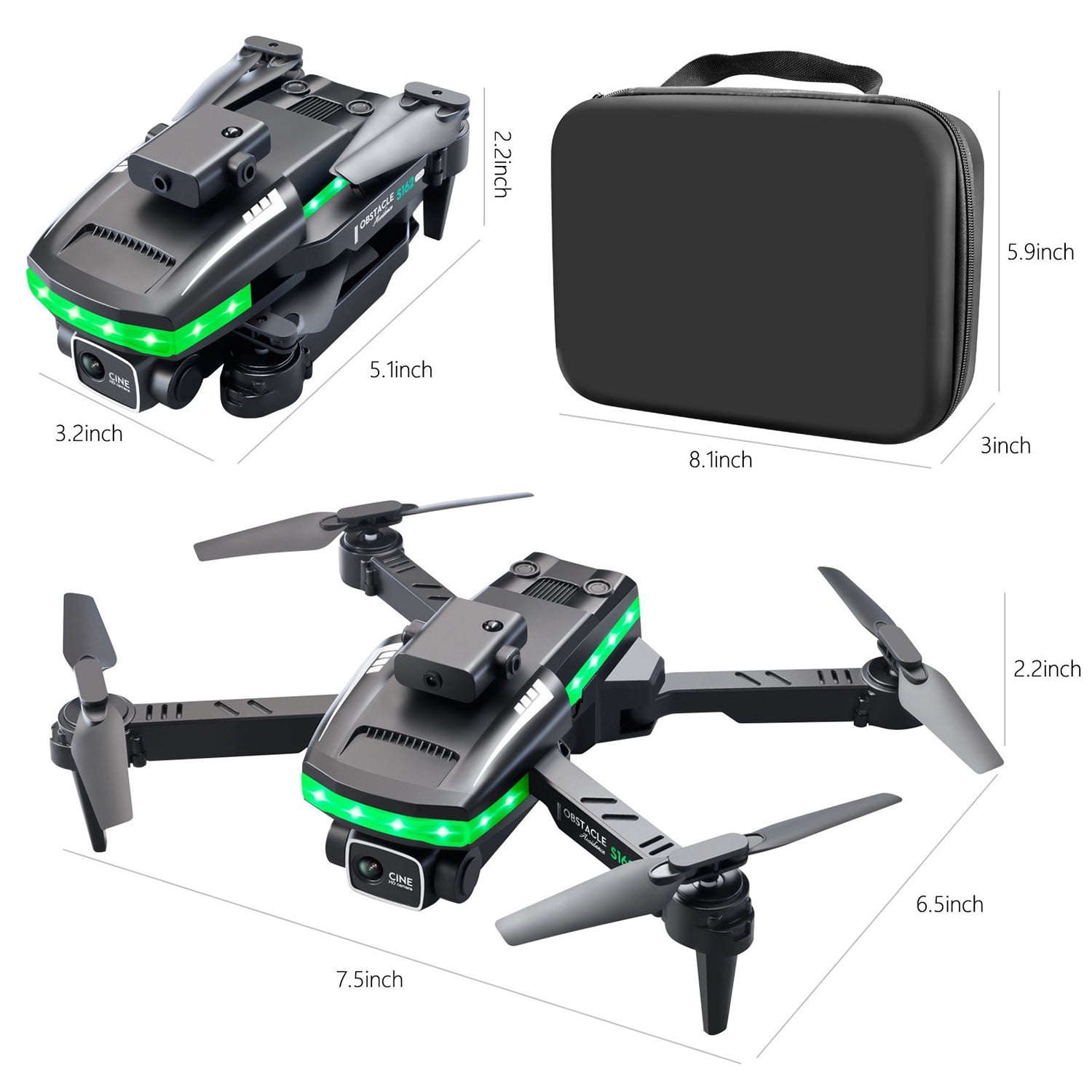 4K Dual Camera Drone with Obstacle Avoidance
