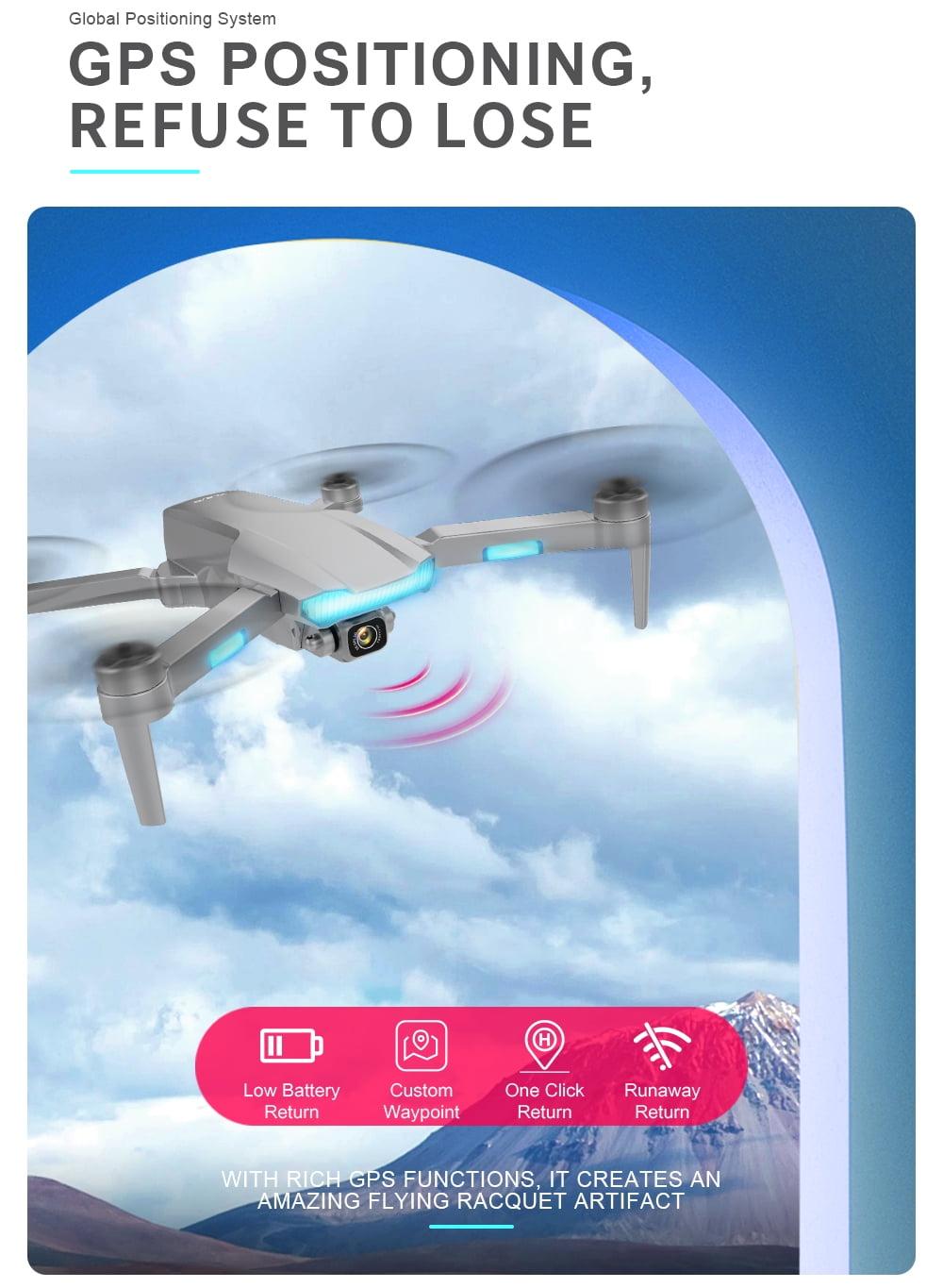 8K GPS Drone with Follow Me Feature