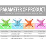 Compact LED Quadcopter for Novices - Orange