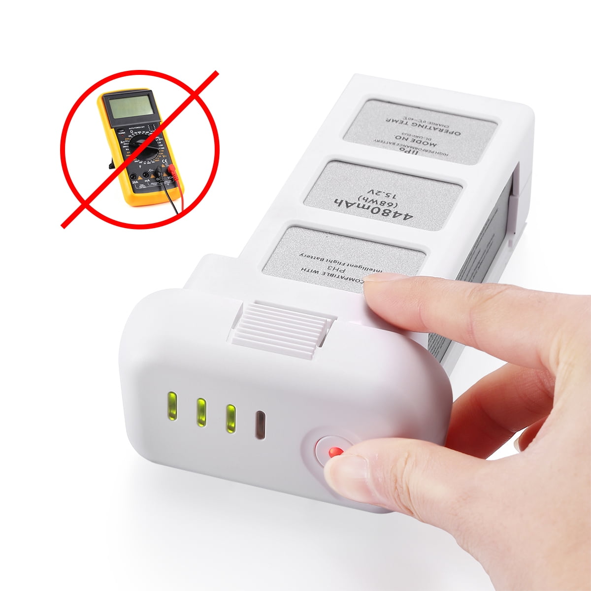 Powerextra 2-Pack Intelligent Flight Battery for DJI Phantom 3