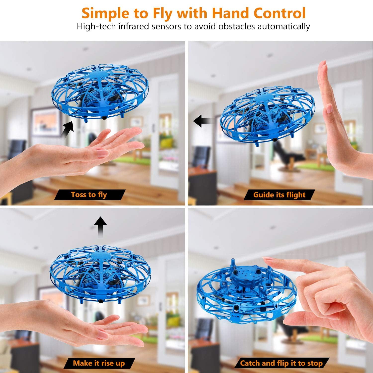 Hands-Free Mini Drone for Kids & Adults