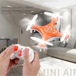 Compact LED Quadcopter for Novices - Orange