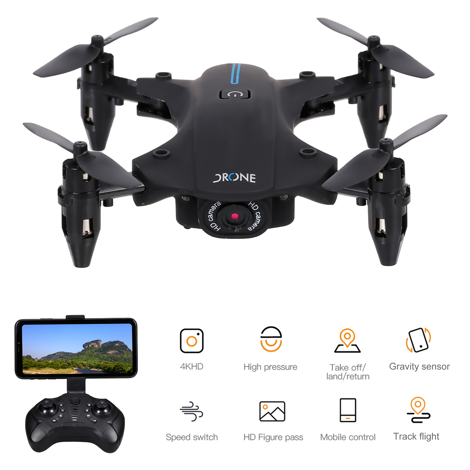 Foldable Camera Drone for Kids & Beginners