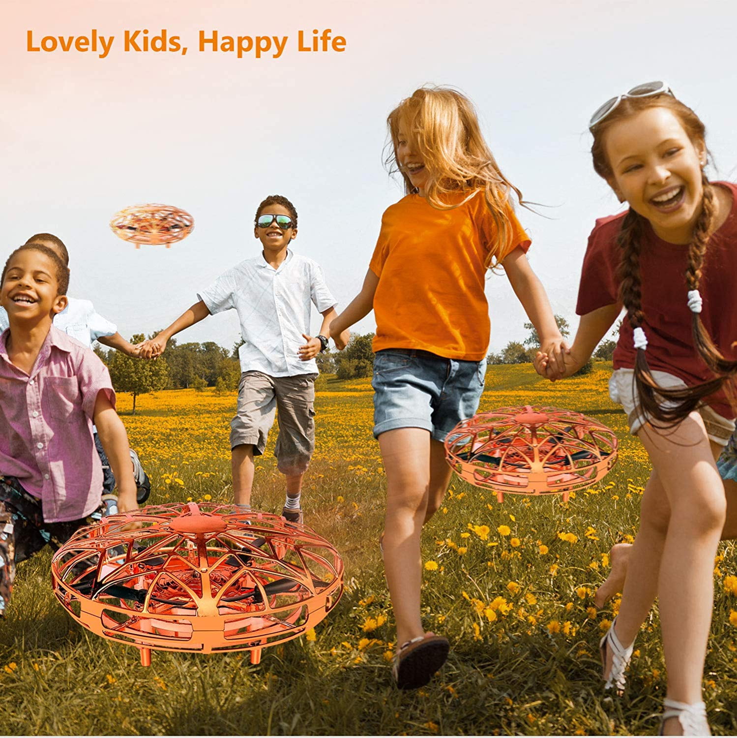 Gold Hand-Controlled Flying Ball for All Ages