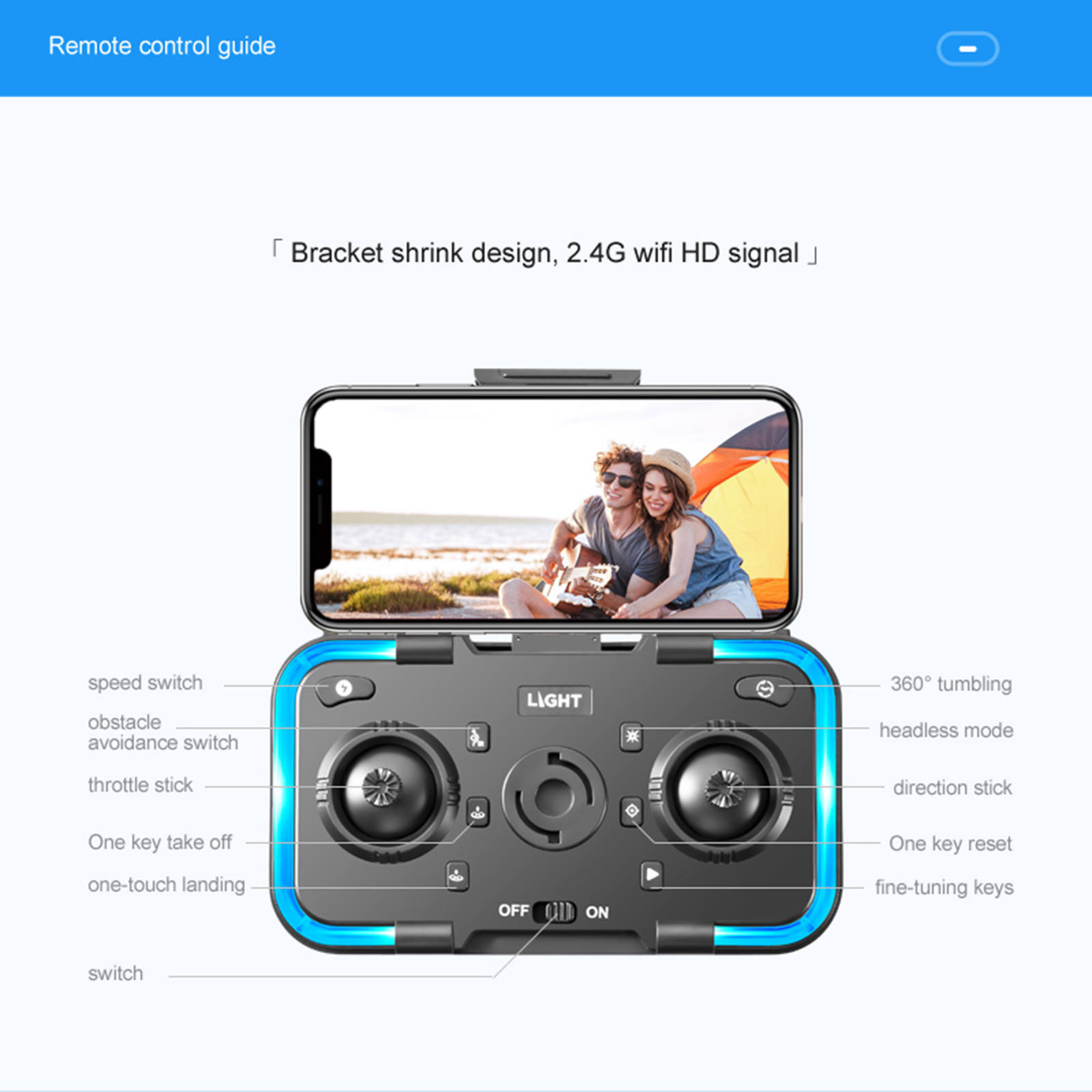 Conttixo Mini Drone with 1080P HD Camera