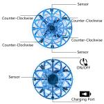 Hand-Controlled Mini Drone, Perfect Kids Gift - Blue