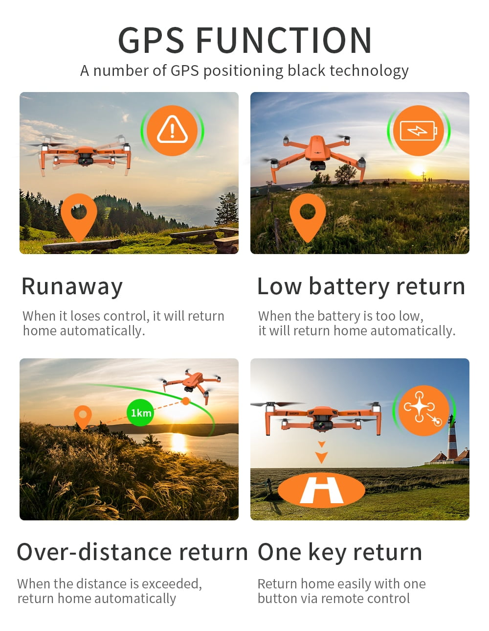 KF102 GPS Drone with 4K FPV Camera
