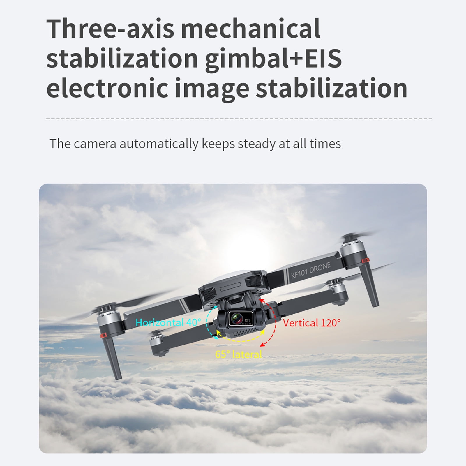 KF101 4K Camera Drone with GPS & Wifi