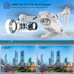 Dual Camera FPV Foldable Drone for Beginners