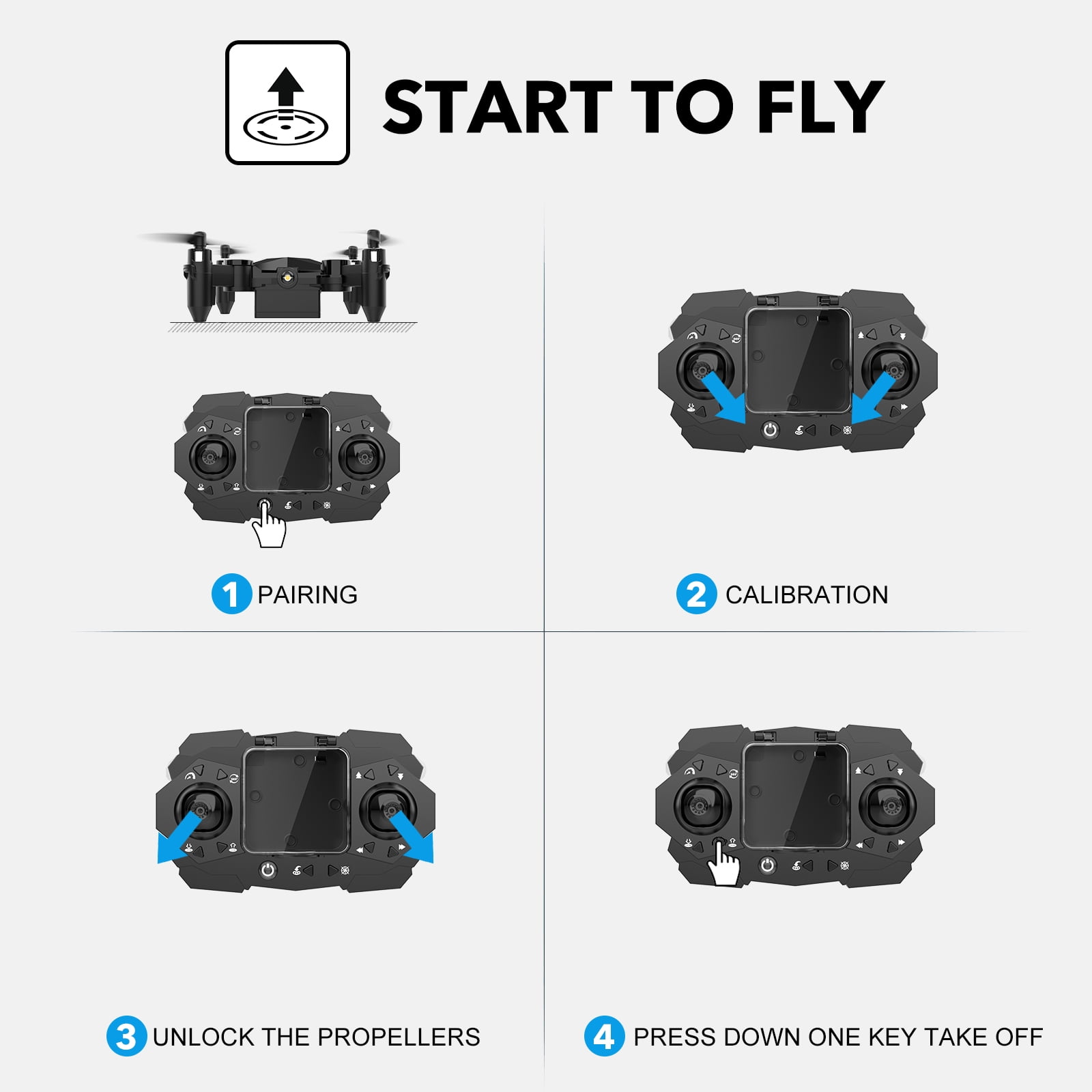 Portable Headless Mini Drone for Beginners