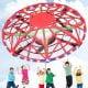 Hand-Operated LED UFO Drone for Kids - Red