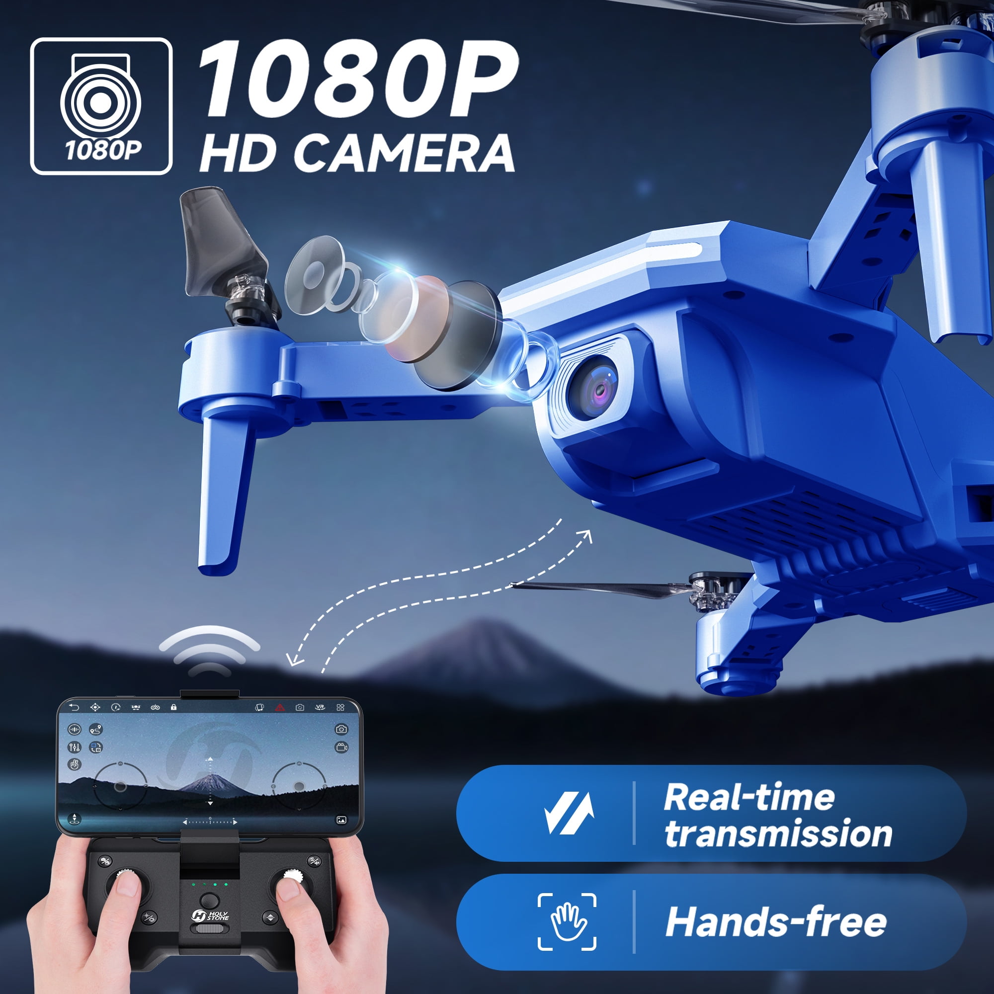 Foldable FPV Drone with 1080P Camera