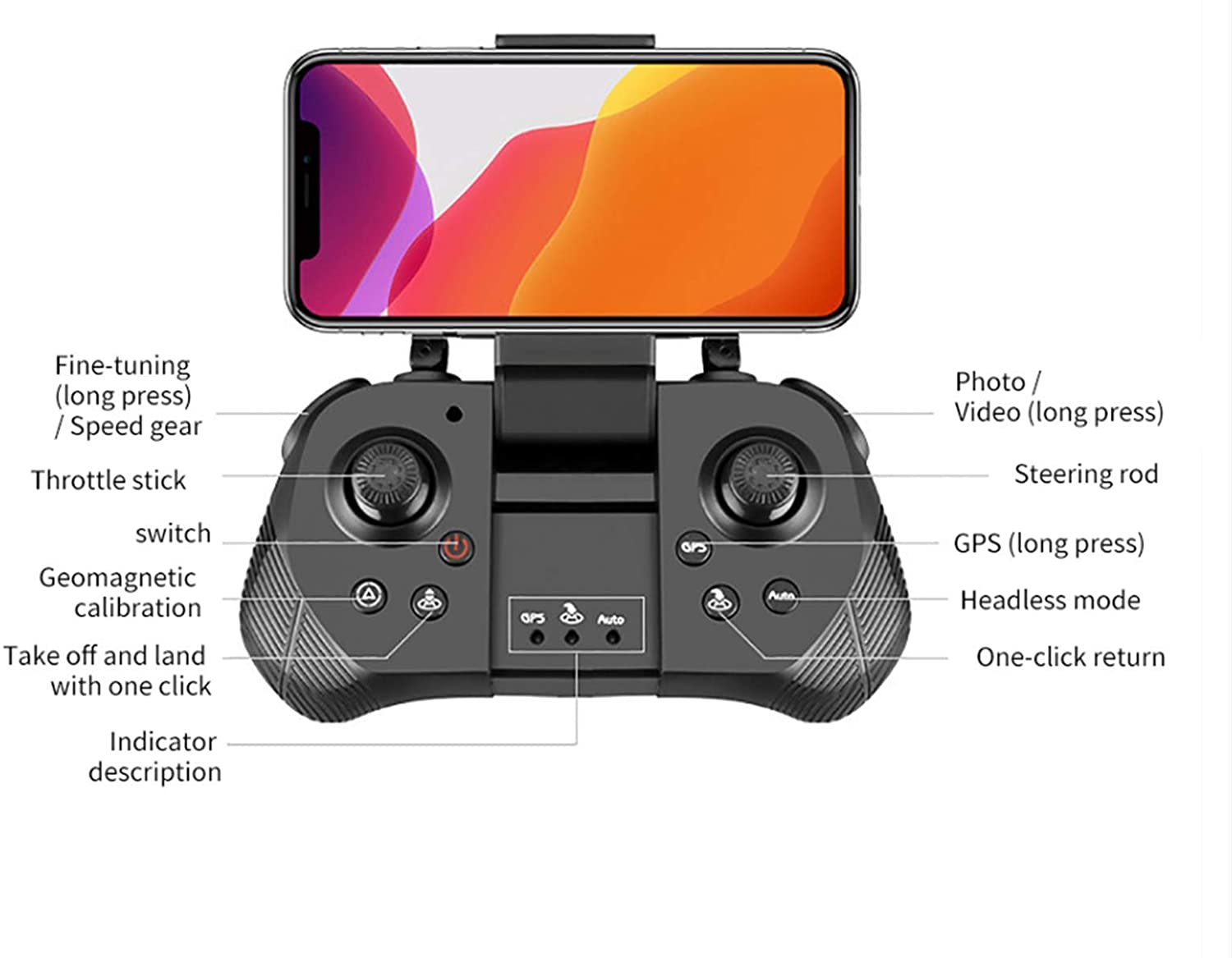 Foldable GPS Drone with 4K Camera