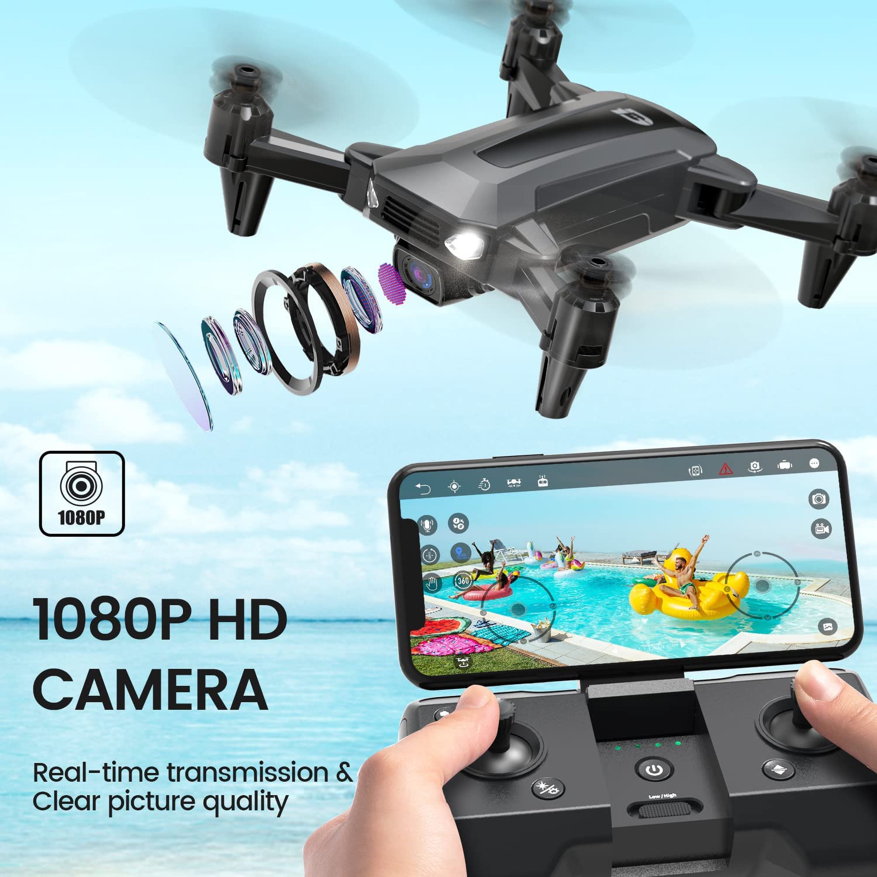 DEERC D40 Quadcopter with 1080P Camera, 2 Batteries