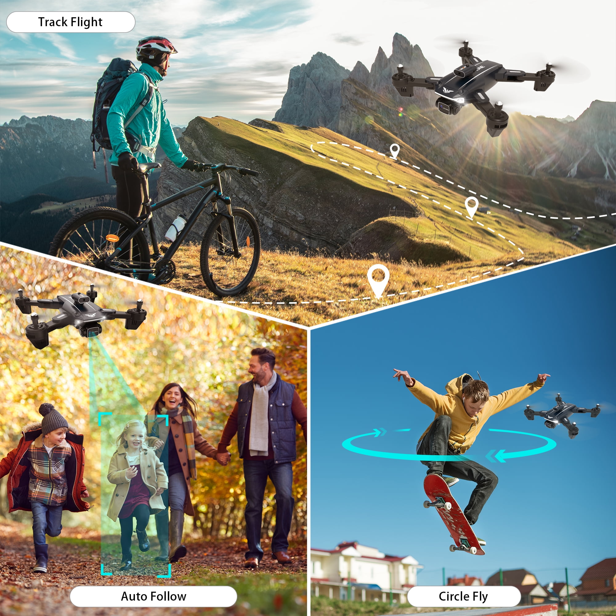 Dual Camera RC Drone with Obstacle Avoidance