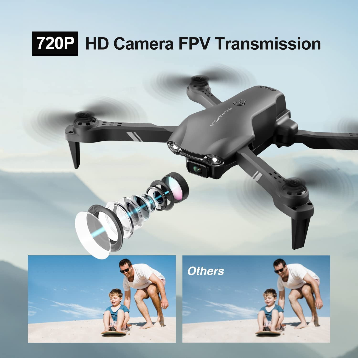 4DRC 13 Foldable Drone with HD Camera