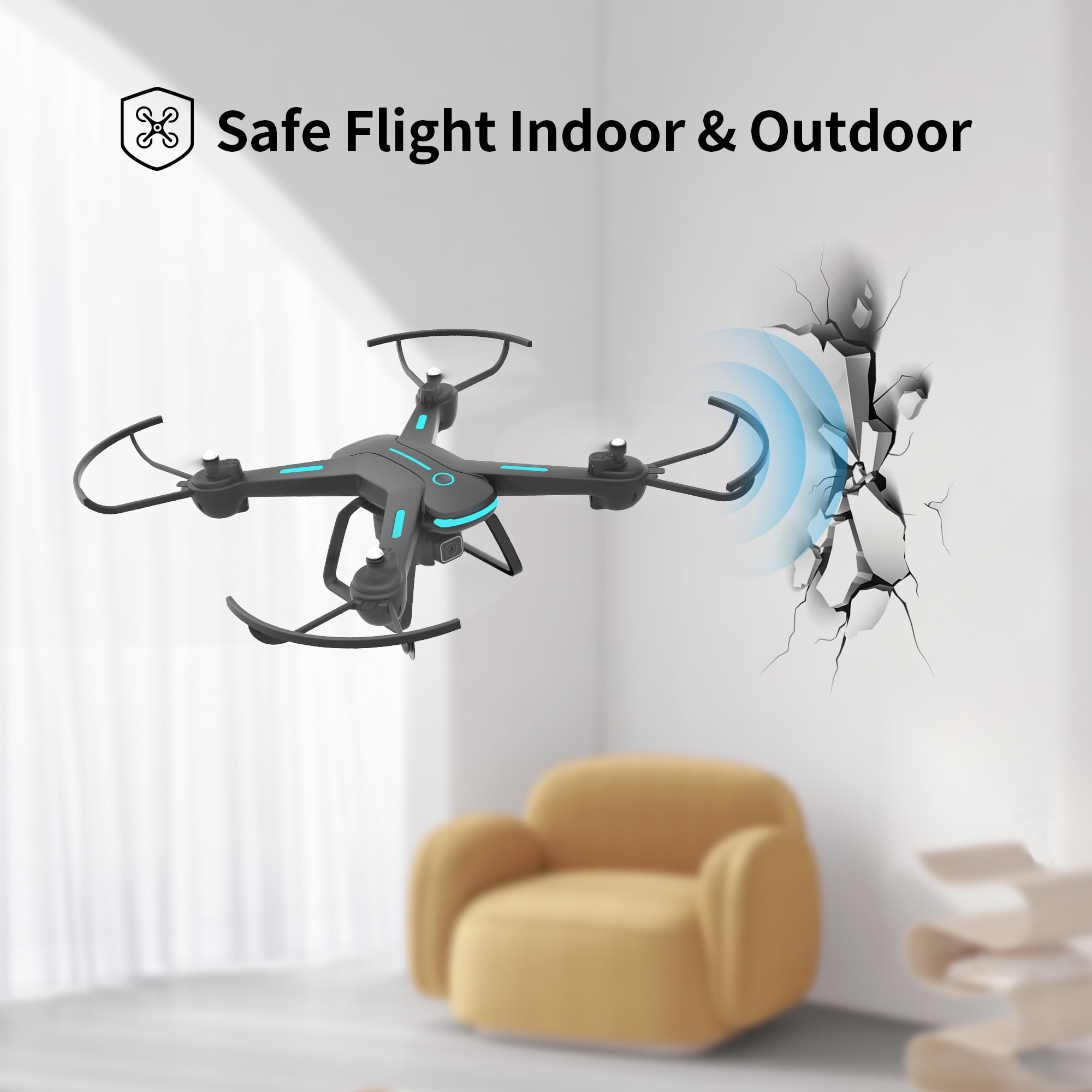 JY03 1080P HD Camera Drone with LED Lights