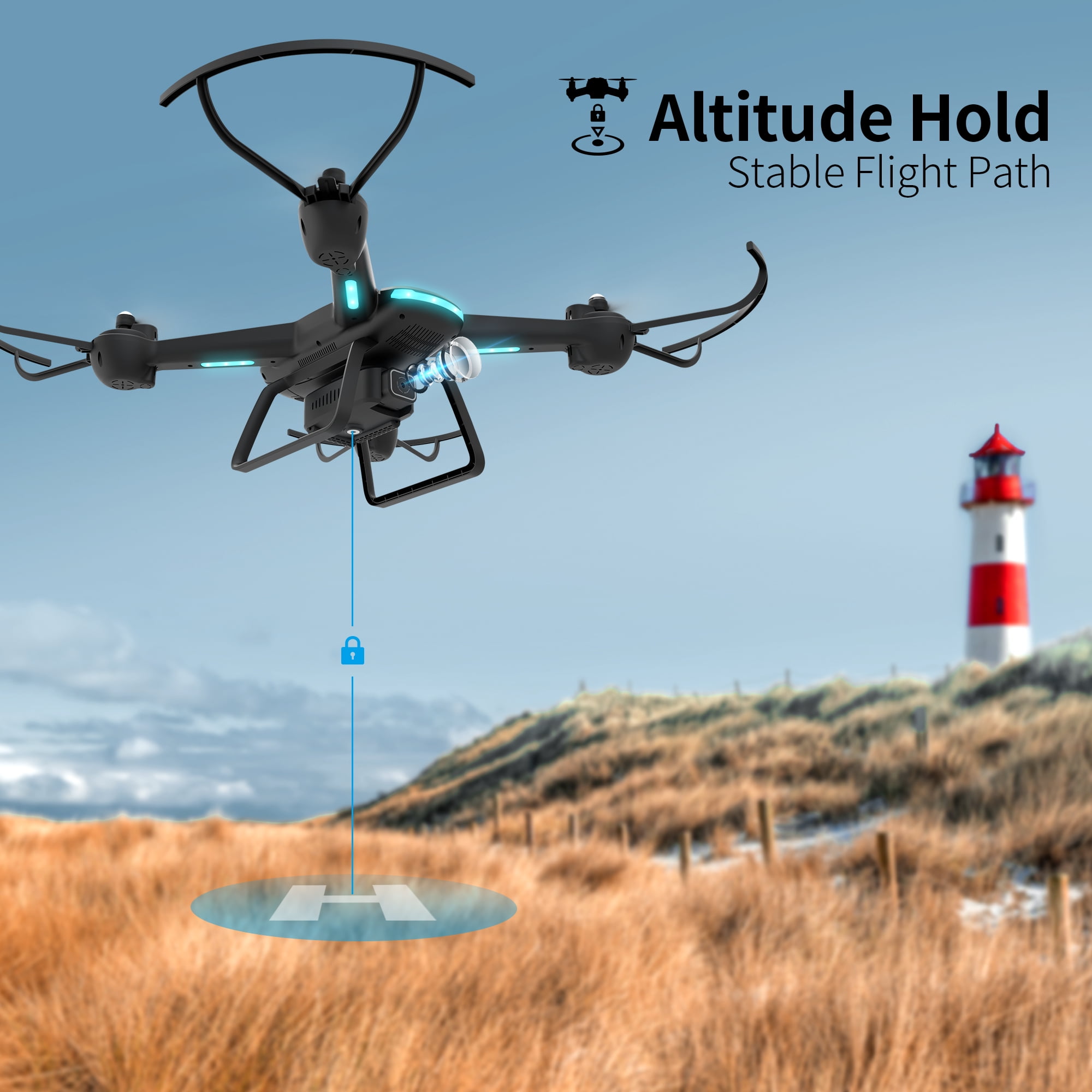 JY03 1080P HD Camera Drone with LED Lights