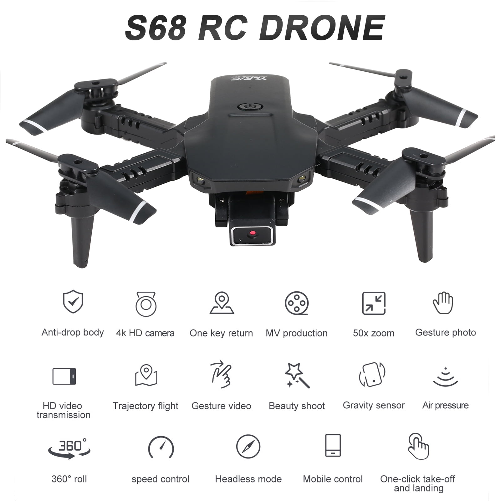 Tomshine S68 Wifi FPV 4K RC Drone