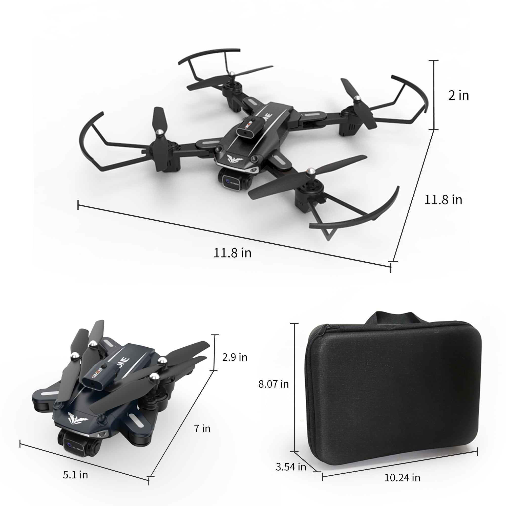 Dual Camera RC Drone with Obstacle Avoidance