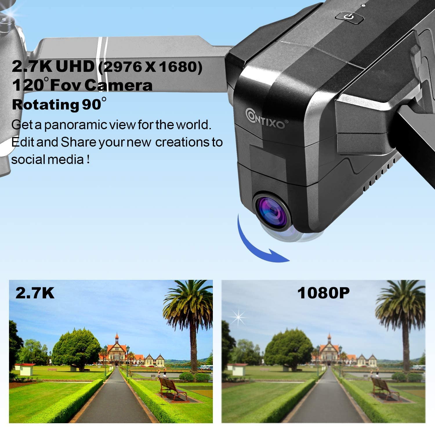 Contixo F24 Pro 4K GPS FPV Drone