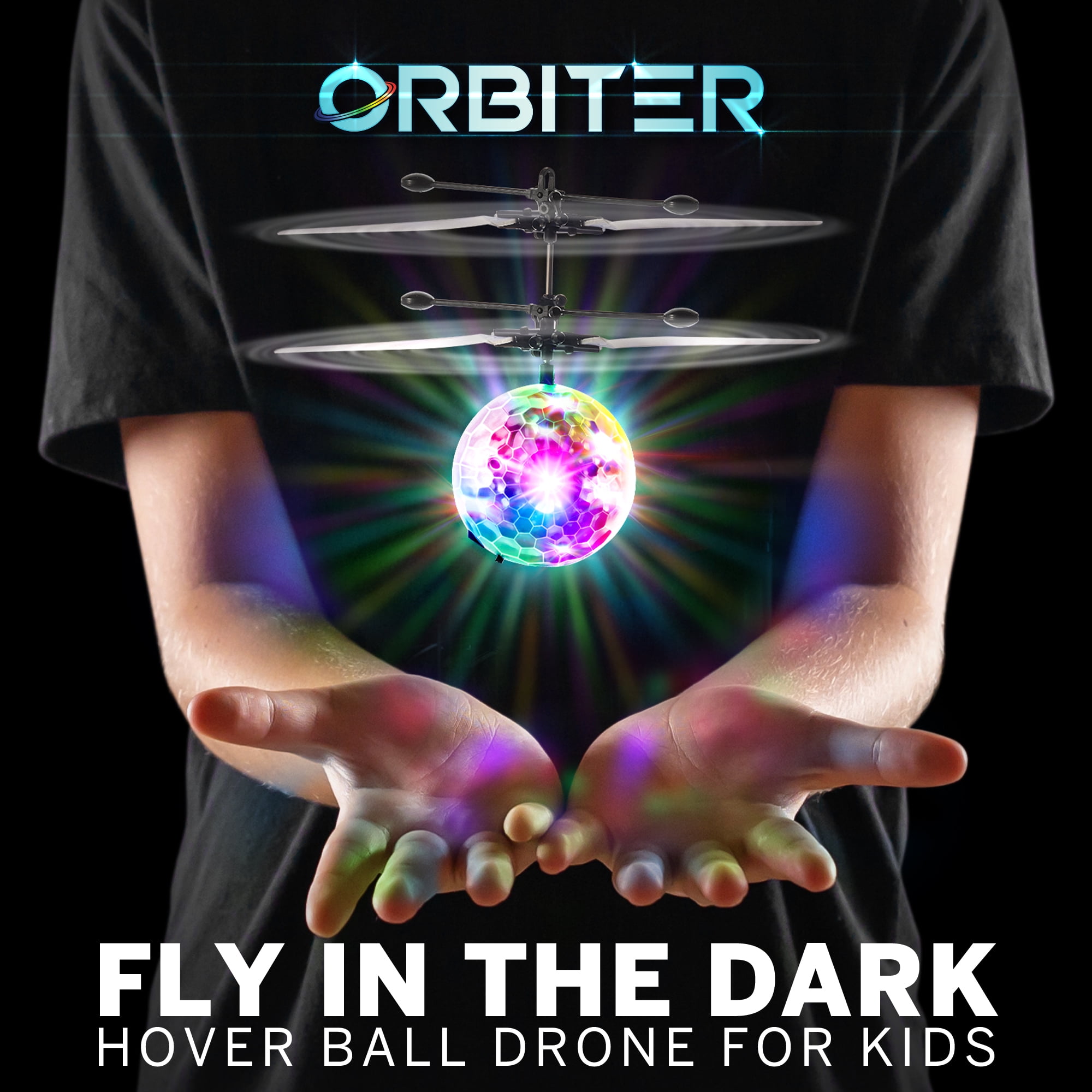 2 Hand-Operated Multicolor LED Drones