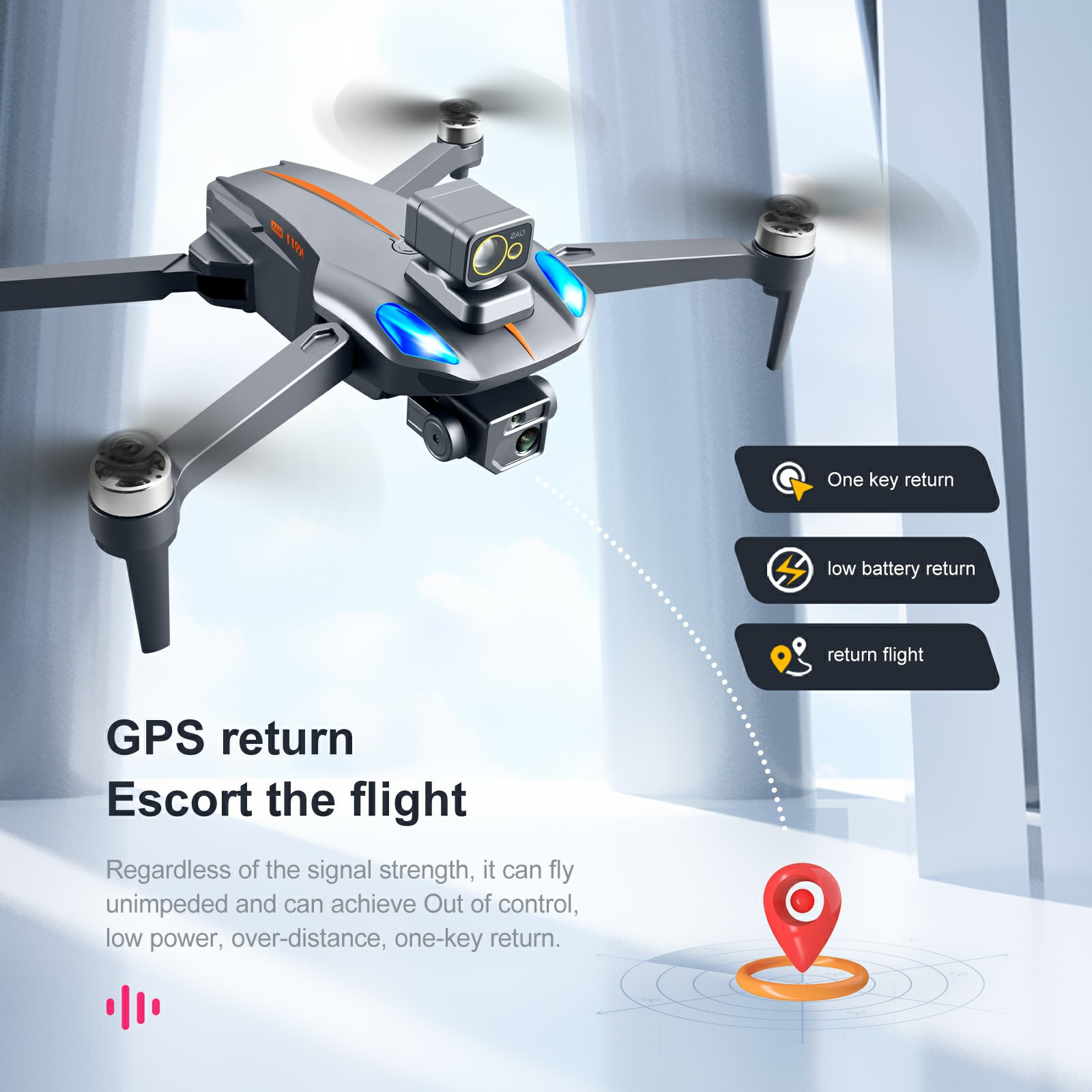 Fridja K911 MAX GPS Drone - HD Camera