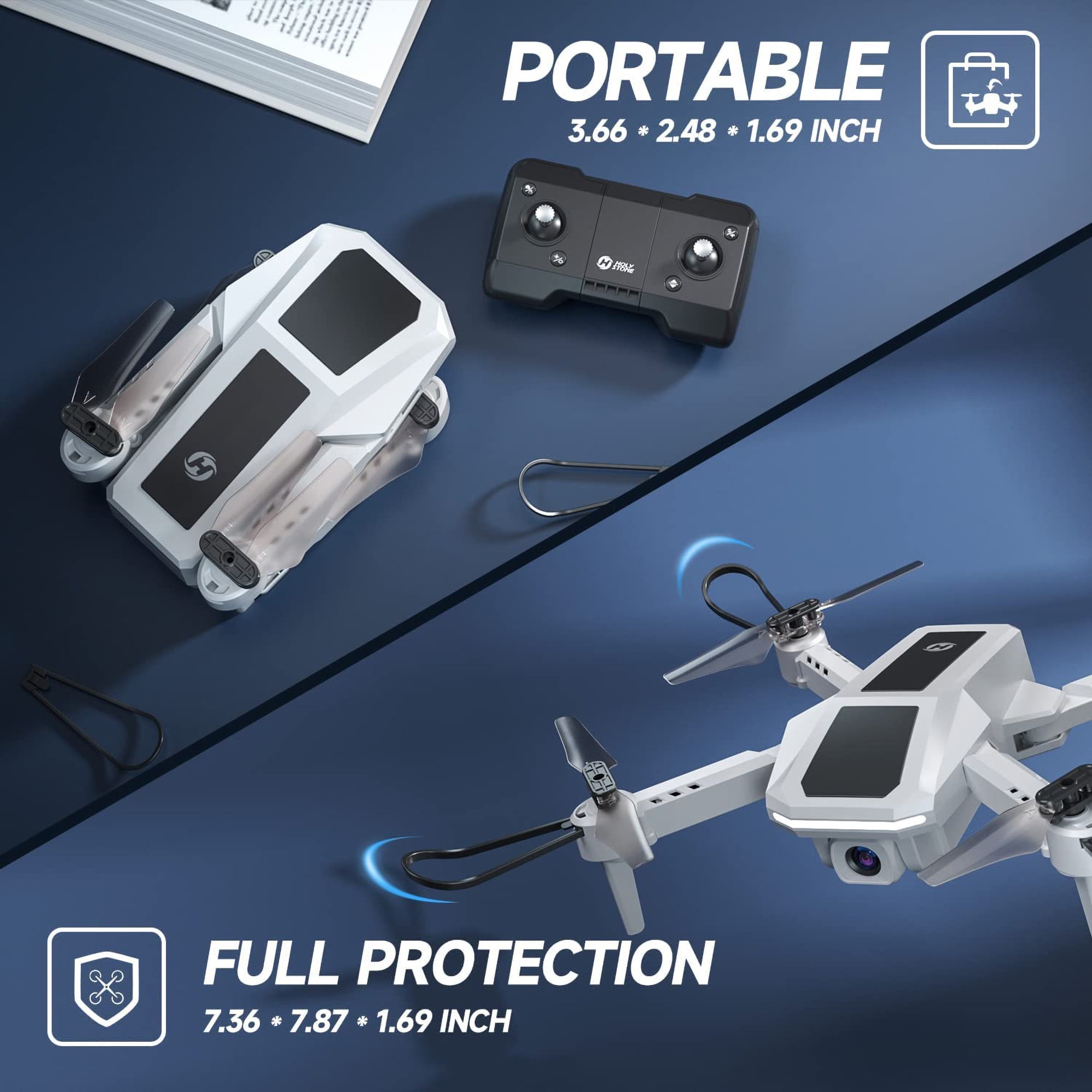 Foldable RC Quadcopter with Camera and 3 Batteries