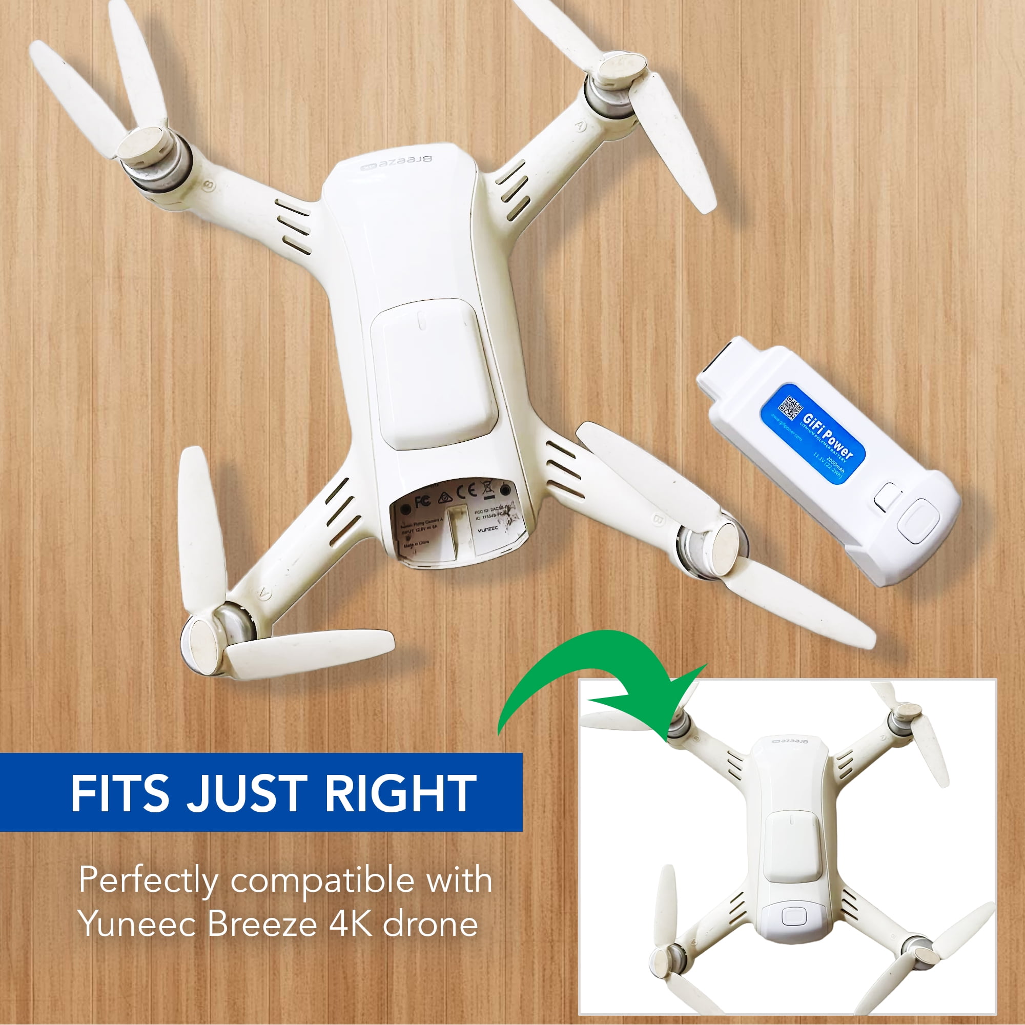 Powerful 3S Lipo Battery for Yuneec Breeze Drone