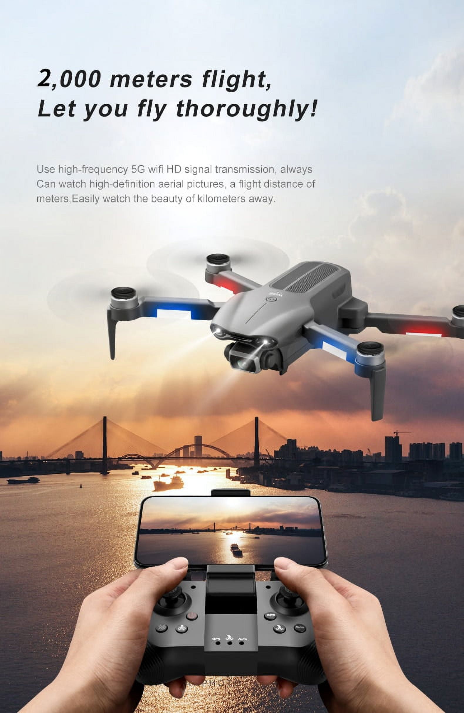 2022 F9 GPS Drone with 6K Dual HD Camera