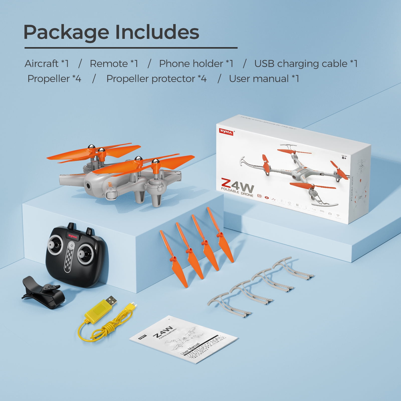 WiFi HD RC Drone for Kids/Adults, Altitude Hold